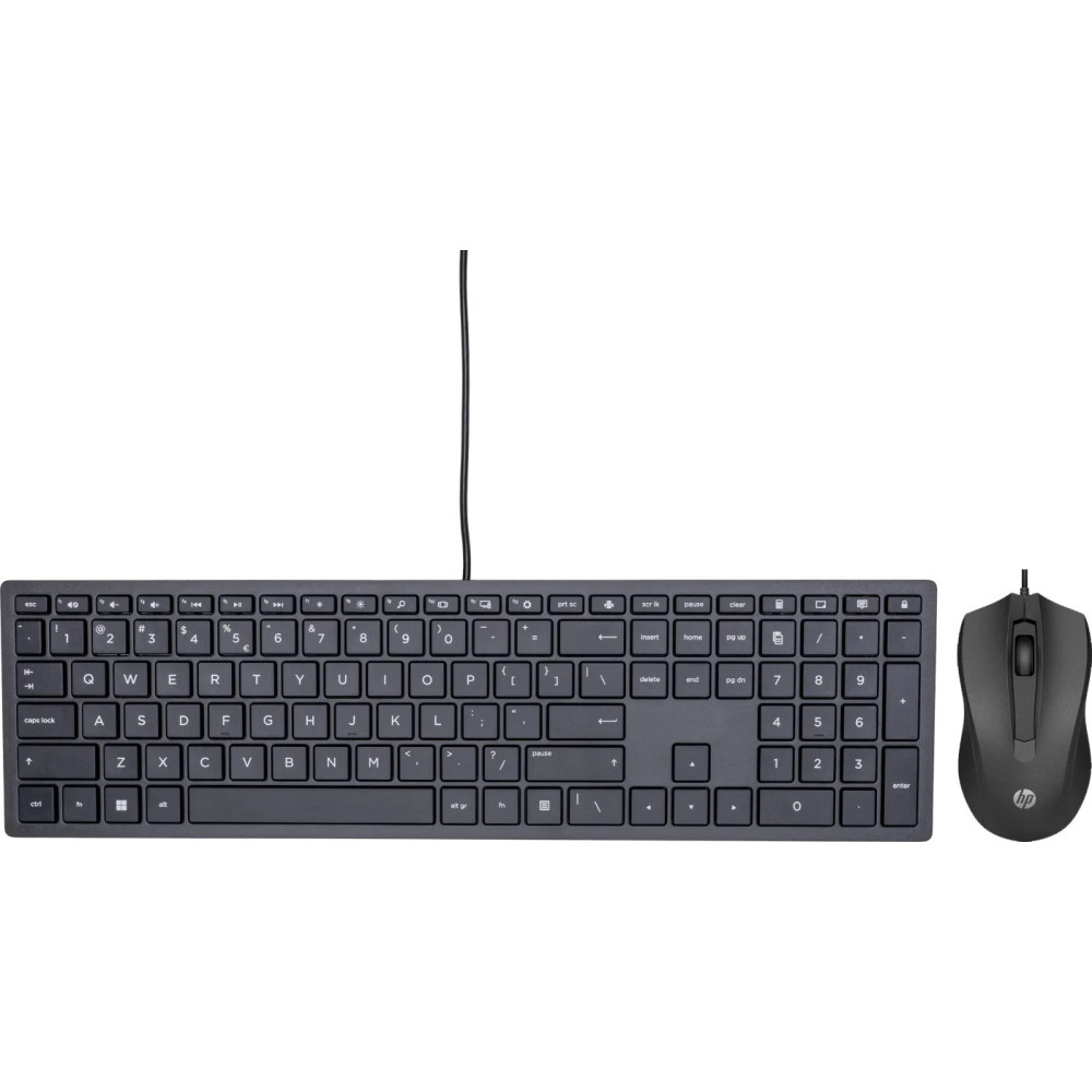 HP Pavilion Bedraad Toetsenbord 300 QWERTY + HP 100 Bedrade Muis HP Pavilion Bedraad Toetsenbord 300 QWERTY + HP 100 Bedrade Muis