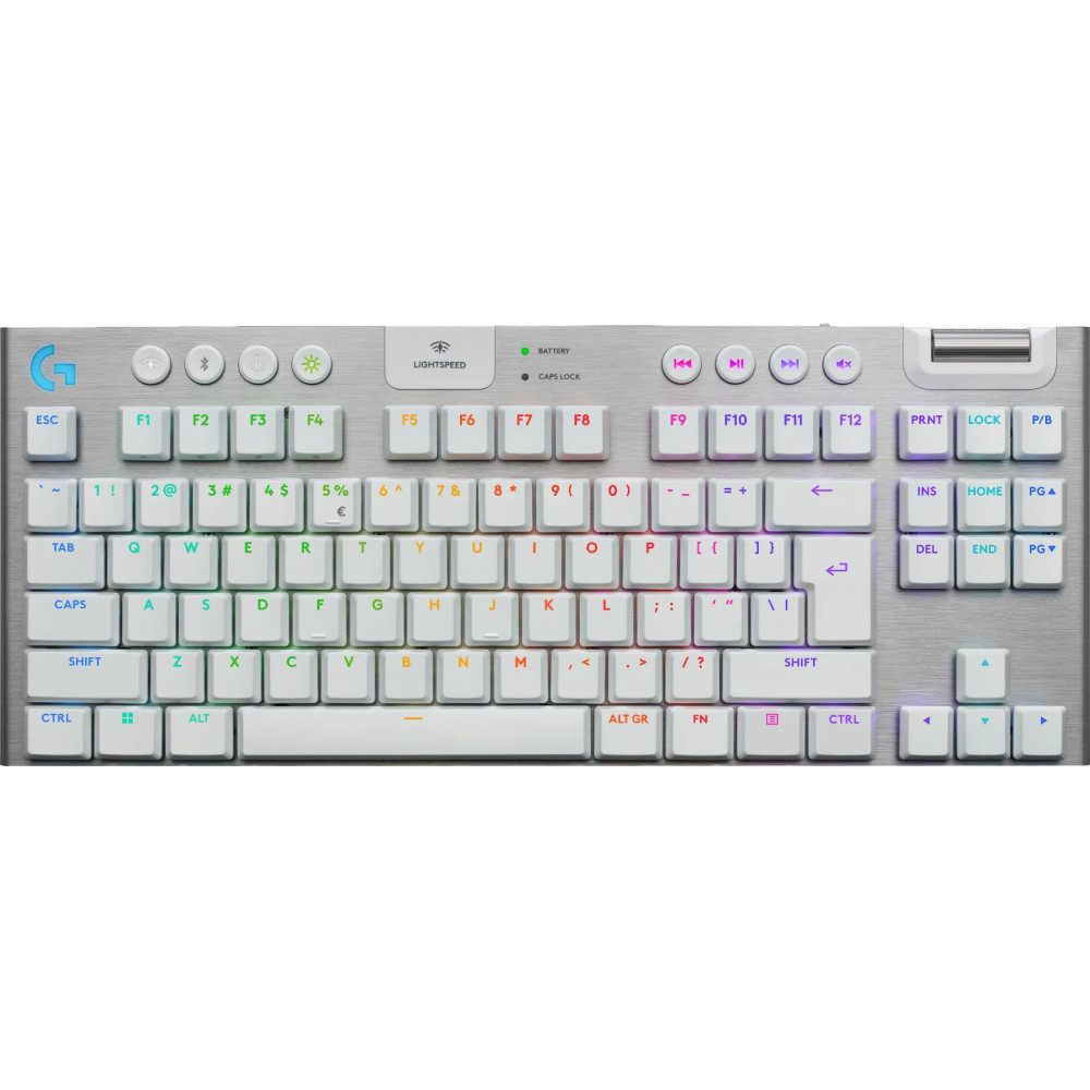 Logitech G915 X Lightspeed TKL Wireless Gaming Toetsenbord Wit Qwerty Logitech G915 X Lightspeed TKL Wireless Gaming Toetsenbord Wit Qwerty
