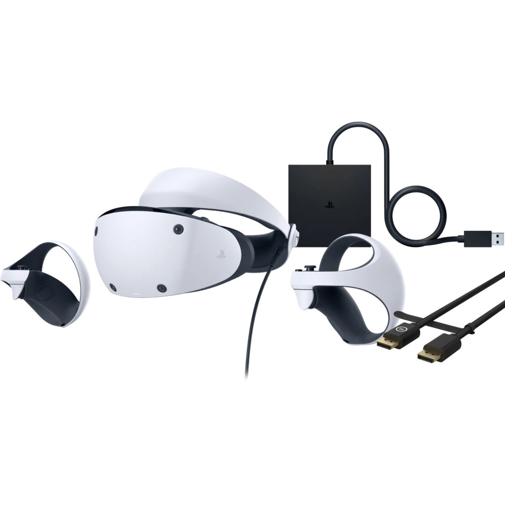 Sony PlayStation VR2 + PC adapter + DisplayPort 1.4 Kabel 3 Meter Sony PlayStation VR2 + PC adapter + DisplayPort 1.4 Kabel 3 Meter