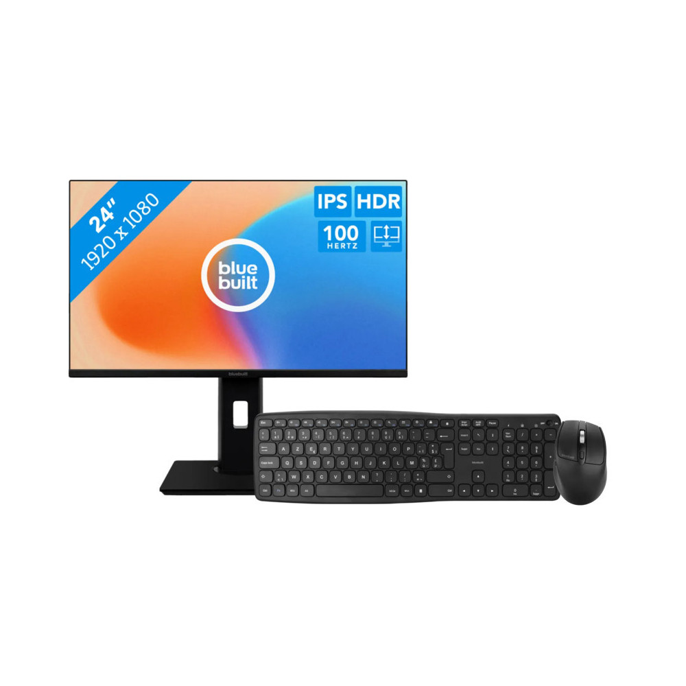 BlueBuilt 24 inch Full HD + werkpakket BlueBuilt 24 inch Full HD + werkpakket