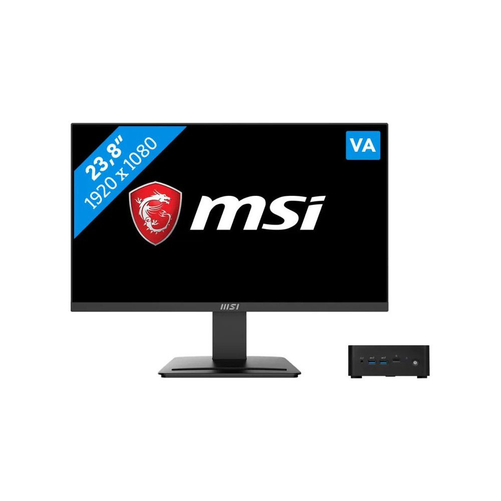 MSI Cubi NUC 1M-002EU + MSI Pro MP2412